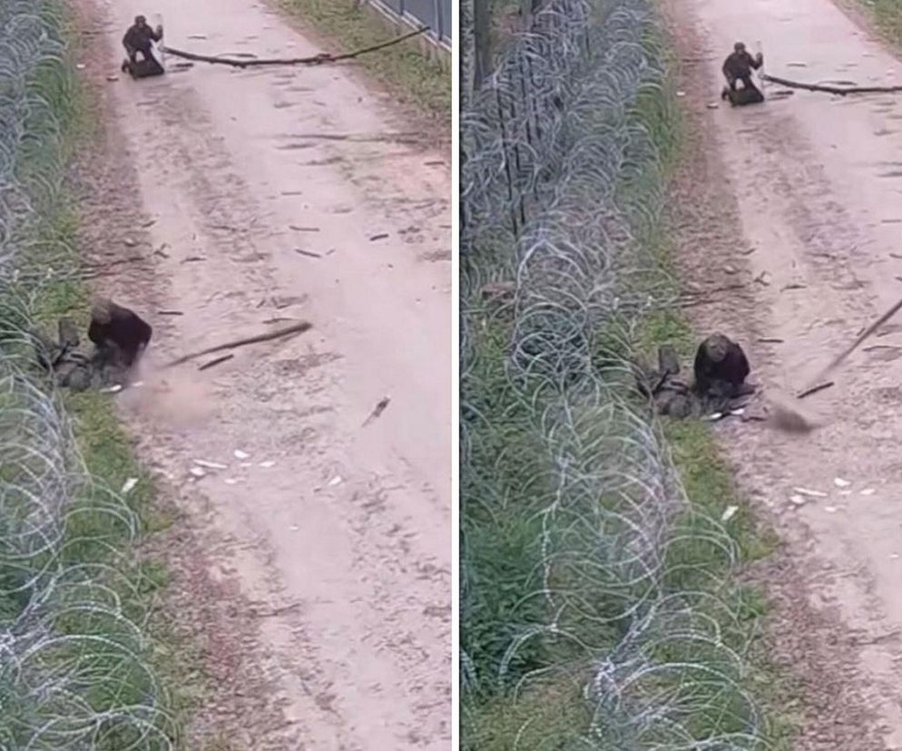 Polski żołnierzy ugodzony nożem. Brutalne starcia z migrantami na granicy polsko-białoruskiej [ZDJĘCIA].