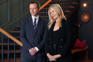 Barwy szczęścia, odcinek 3267. Karolina (Marta Dąbrowska), Bruno (Lesław Żurek)