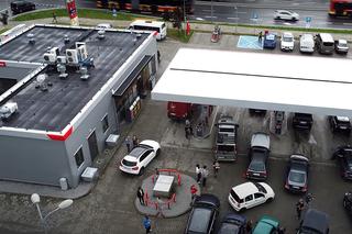 Blokada stacji Orlen w Bielsku-Białej. Samochody się zepsuły