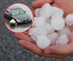 Potężne gradobicia i zalane ulice! Burze dają o sobie znać, są kolejne ostrzeżenia