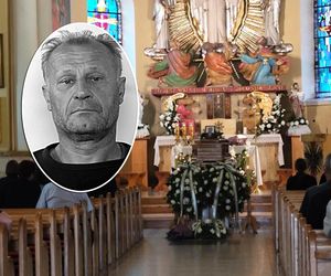 Skromna uroczystość w strugach deszczu. Tak wyglądał pogrzeb Tadeusza Dudy