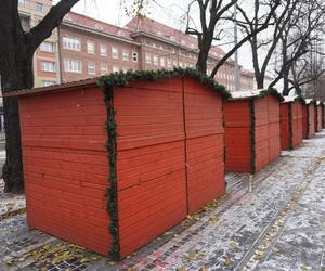 Jarmark Bożonarodzeniowy przed otwarciem