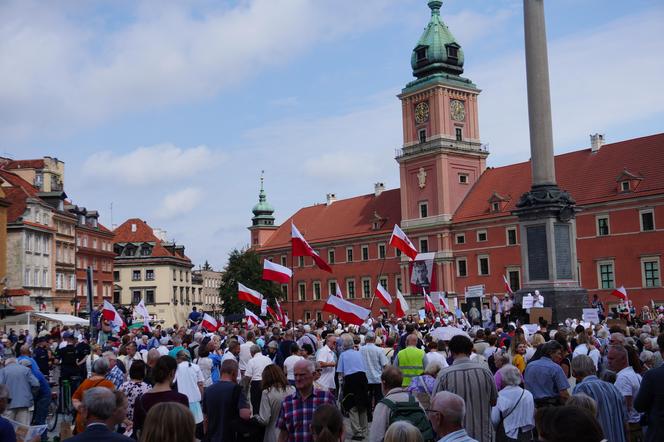 Protest katechetów w Warszawie 21.08.2024