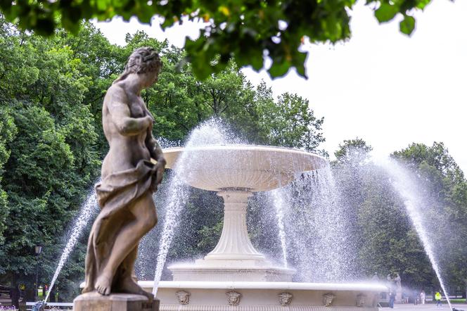 Ogród Saski w Warszawie – XIX-wieczna fontanna