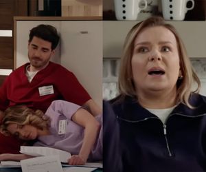 Pierwsza miłość. odcinek 4017: Kacper (Damian Kulec), Maja (Julia Kamińska), zwiastun serialu z YT: Marysia (Aneta Zając) 