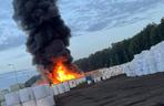 Pożar w Euroterminalu Sławków