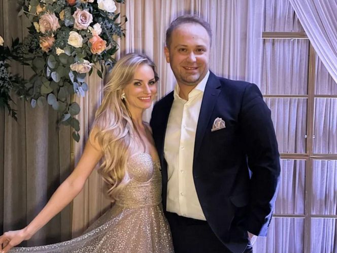 Adrian Szymaniak z żoną Anitą