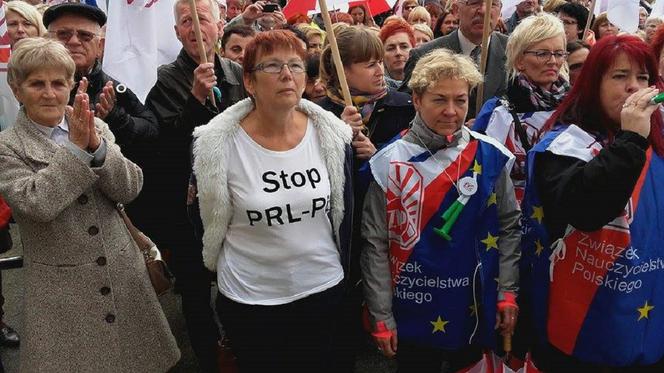 Protest nauczycieli we Wrocławiu