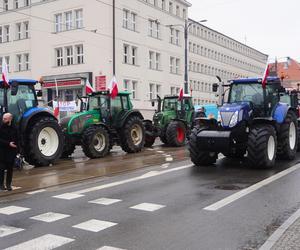 Protest rolników w Olsztynie 21 lutego. Co dzieje się w centrum?