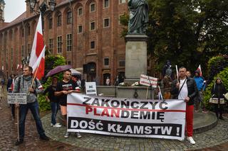 Za nami protest „Zakończyć plandemię” w Toruniu. Oni nie chcą maseczek i obostrzeń [ZDJĘCIA]