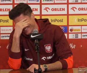 Lewandowski nie wierzył w to, co słyszy. Po pytaniu dziennikarza zaczął się śmiać. Niespodziewane sceny na konferencji