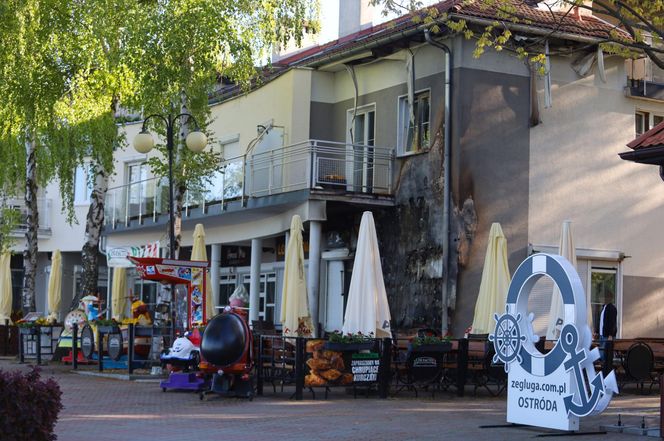 Pożar restauracji w Ostródzie. Sandacza jadł tu niedawno Karol Nawrocki