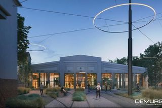 Zajezdnia Jeżyce po przebudowie: widok od ul. Gajowej