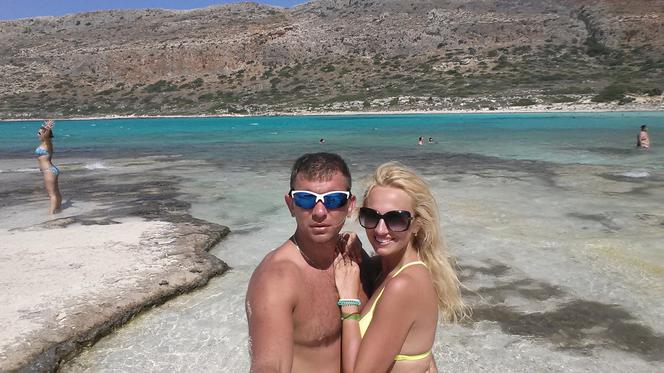 Marcin Siegieńczuk z rodziną na Krecie