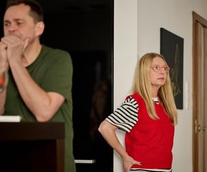 Na Wspólnej, odc 4025. Renata (Marta Jankowska), Sławek (Mariusz Słupiński)