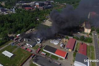 Pożar hali w Chorzowie