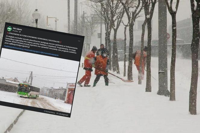 To nie koniec śnieżycy w Trójmieście. Ogromne korki i odwołane autobusy