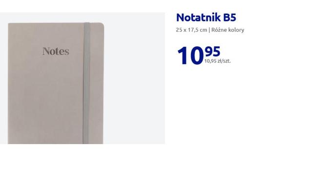 Notatnik B5  25 x 17,5 cm | Różne kolory