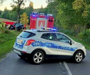 Tragiczny wypadek w Zalesiu. Nie żyje 23-letni kierowca BMW