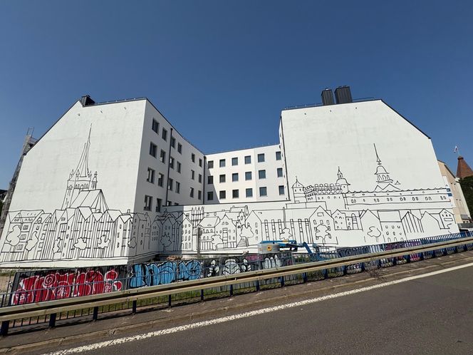 Nowy mural na Podzamczu