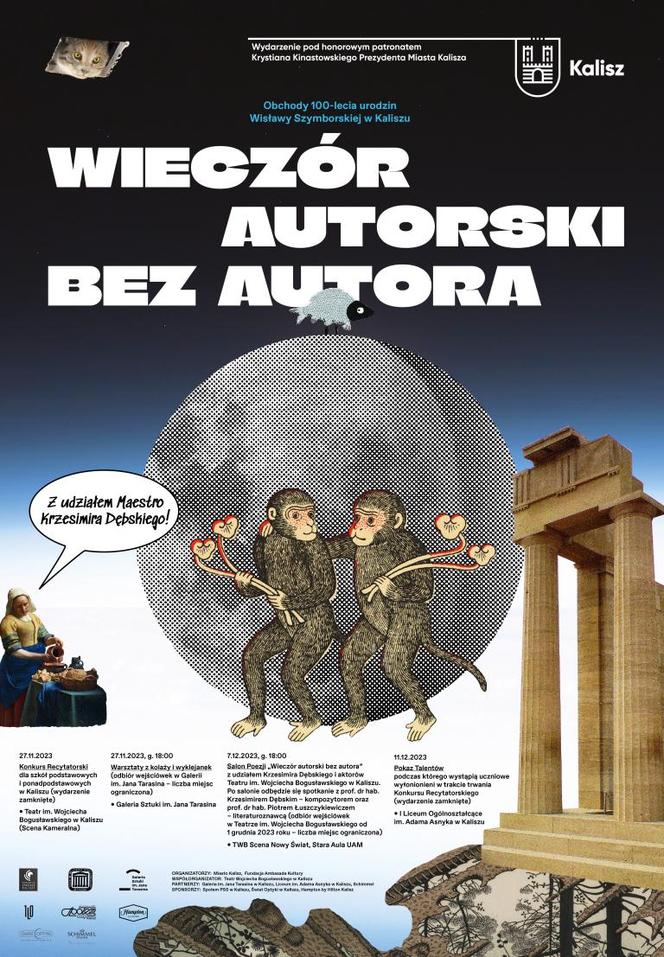 Kalisz. „Wieczór autorski bez autora” z okazji 100-lecia urodzin Wisławy Szymborskiej 