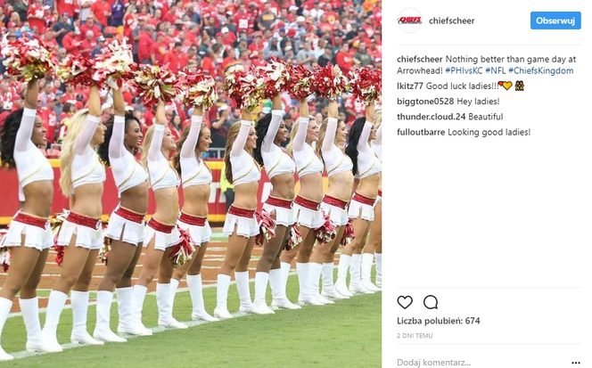 Cheerleaderki Kansas City Chiefs