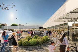   Nowy park handlowy w Gajewie koło Giżycka - wizualizacje