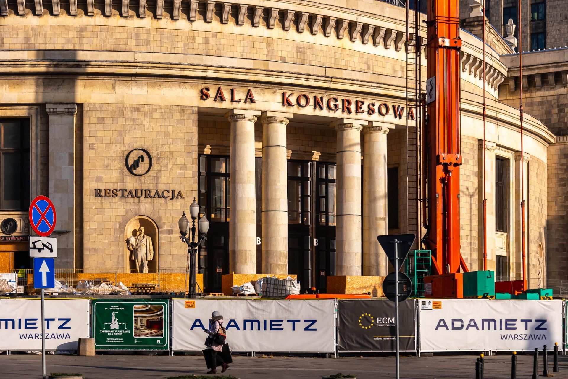 Sala Kongresowa w Warszawie w remoncie