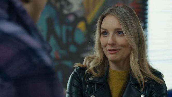 Barwy szczęścia, odcinek 3194. Grażyna (Kinga Suchan), Wiktor (Grzegorz Kestranek)