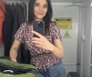 M jak miłość po wakacjach. Iza (Adriana Kalska) na planie 