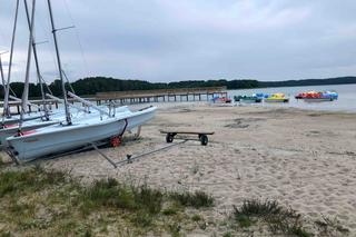 Wyschnięte jezioro na Mazurach. 