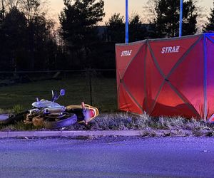 Młody motocyklista zabił się na drzewie. Wielka tragedia