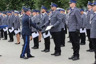Święto policji w Toruniu. Funkcjonariusze odebrali nagrody i nominacje