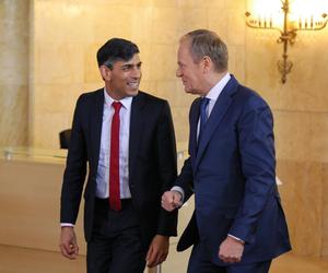 Premier RP Donald Tusk oraz premier Wielkiej Brytanii Rishi Sunak