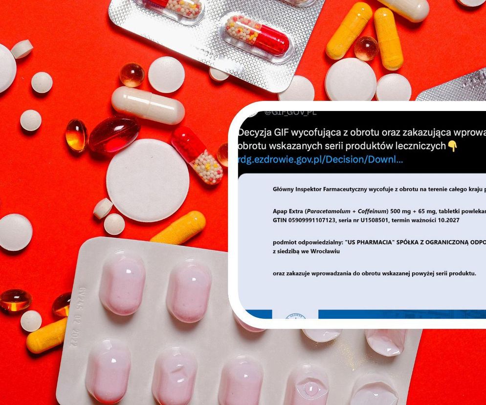 Popularny lek przeciwbólowy wycofany. Możliwość zanieczyszczenia produktu ciałem obcym