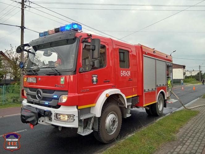 Pożar blaszanego warsztatu na ul. Ruchu Oporu w Bojszowach Nowych