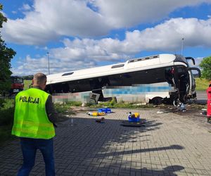 13 osób poszkodowanych! Wypadek autokaru na Lubelszczyźnie