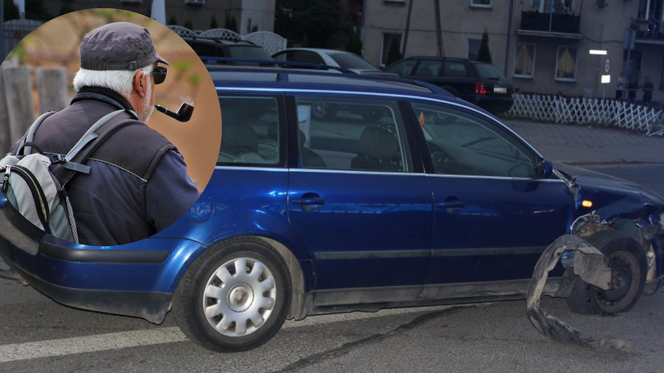 Byczyna: 75-latek zmasakrował kilka samochodów! Senior zatrzymany przez dwóch policjantów [ZDJĘCIA]