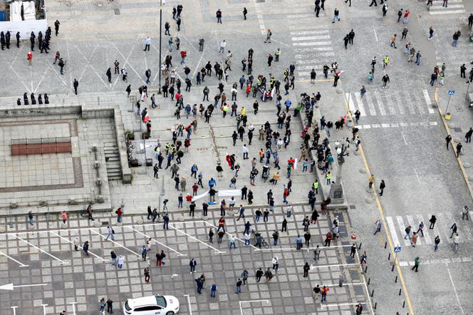 Protest przedsiębiorców w Warszawie