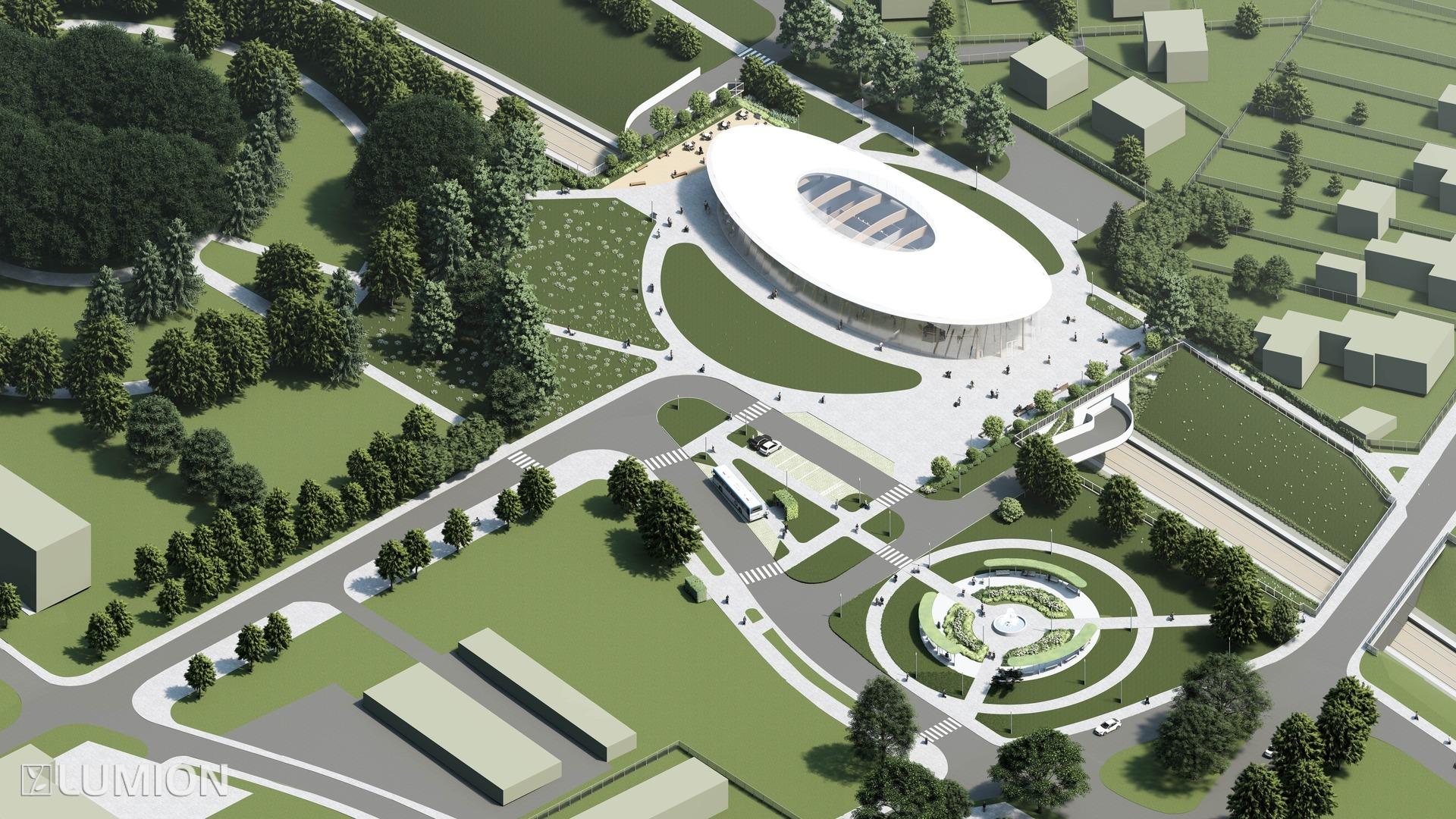 Koncepcja dworca kolejowego w Zgorzelcu. 