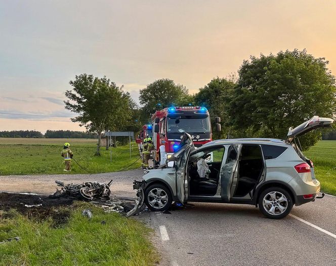 Narzeczeni zginęli w strasznym wypadku w województwie warmińsko-mazurskim