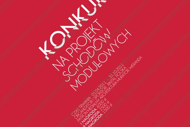 Konkurs na projekt schodów modułowych