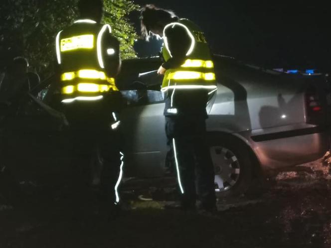 Koszmarny wypadek pod Płockiem! 30-latek zakleszczony w skodzie po uderzeniu w drzewo [ZDJĘCIA]