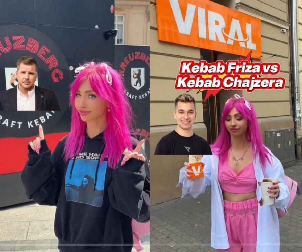Kebab Friza czy Filipa Chajzera? Influencerka sprawdziła, który kebab w Krakowie jest lepszy [WIDEO]