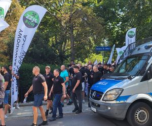 Pikieta górników i hutników w Warszawie (28.08.2025)