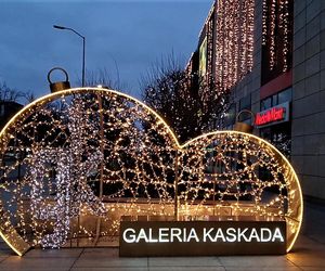 Skromne iluminacje świąteczne w Szczecinie