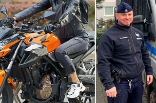 Kobieta uderzyła motorem w bok pojazdu i wpadła do rowu. Pomógł jej policjant z Bydgoszczy 