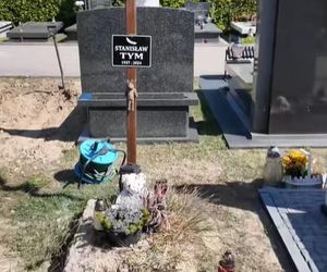 Stary grób Stanisława Tyma