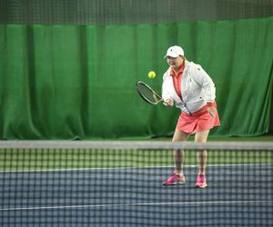 Katarzyna Niezgoda i ukochany rozgrzali kort! Spódniczka kusa, za to mimika na bogato