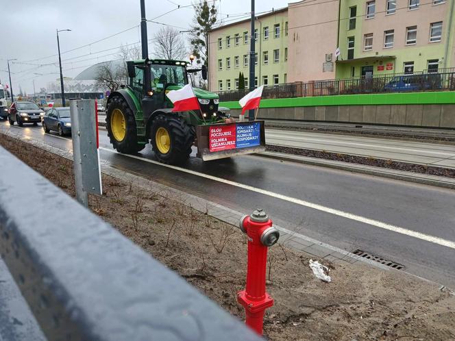 Protest rolników w Olsztynie 20 lutego